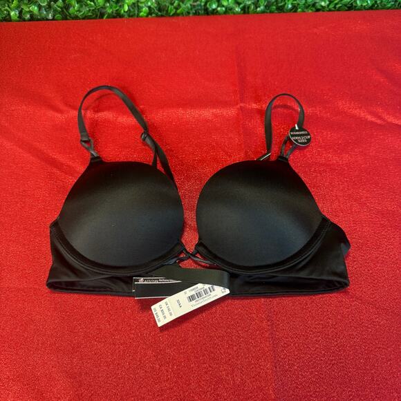 NWT Victoria's Secret Black Bomb Shell  32AA Adds 2 Cup Sizes Push Up Bra New - Picture 5 of 16